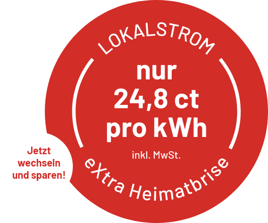 Lokaler Strom nur 24,8 Cent pro kwh